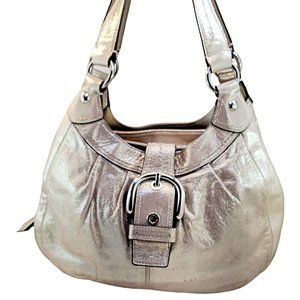 COACH Soho Lynn Pleated Leather Hobo Shoulder Bag Purse F15527